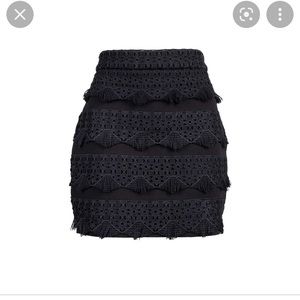 Maje fringe mini skirt